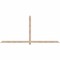 Ekena Millwork Eugene Smooth Timber Gable Bracket, Douglas Fir, 108"W x 49"H x 1 1/2"D x 3 1/2"F, 11/12 Pitch GBW108X49X0204EUG00SDF - alternate 1